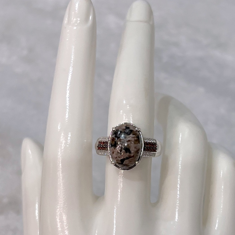 Yooperlite Multigemstone Sterling Silver Ring - image 2